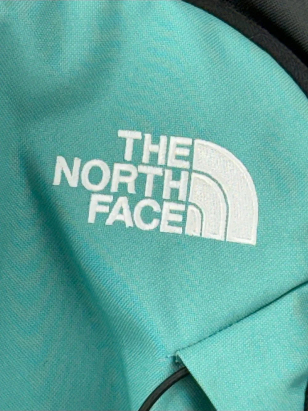 The North Face Jester Backpack Mint/Black Zip External Pockets